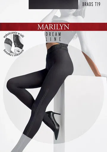 Brads T19 Marilyn Tights Studded Side Band